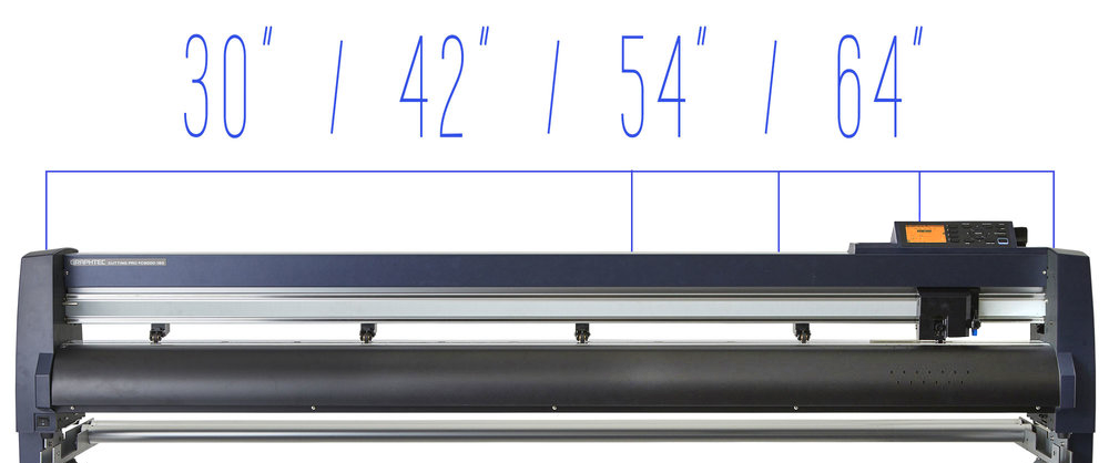 Graphtec FC9000 Cutting Sizes