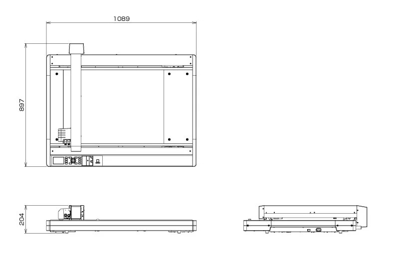 Graphtec FCX4000-50ES External Dimensions